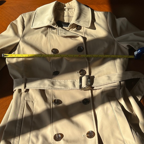 Calvin Klein Classic Women’s Tan Trench Coat - Picture 5 of 8